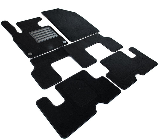 MDM SP-4389 paklāji Velūrs automašīnu paklājs piemērots Citroen C4 Grand Picasso / C4 SpaceTourer II 7 sēdvietas 09.2013>06.2022, melns