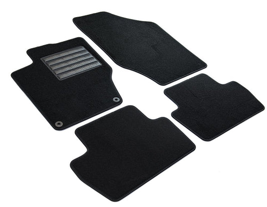 MDM SP-606 paklājiņi Velūrs auto paklājs piemērots Citroen C4 II / DS4 10.2010>12.2020, melns