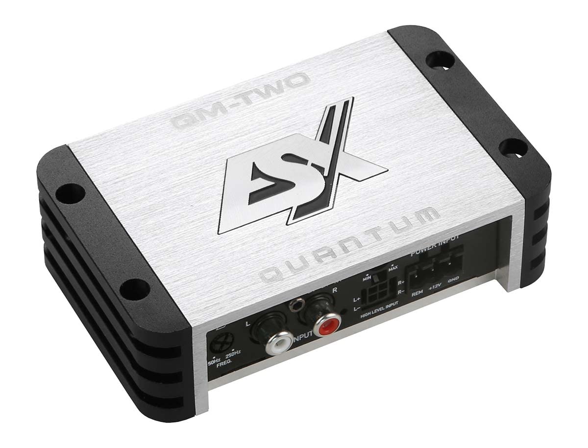 Auto pastiprinātājs ESX QM-TWO V2 QUANTUM | 2 kanālu Class D mini digitālais pastiprinātājs 600 Watt Max. izejas jauda