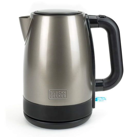 BLACK+DECKER BXKE2201E - 2200W stainless steel kettle with rapid boil and automatic shut-off features.