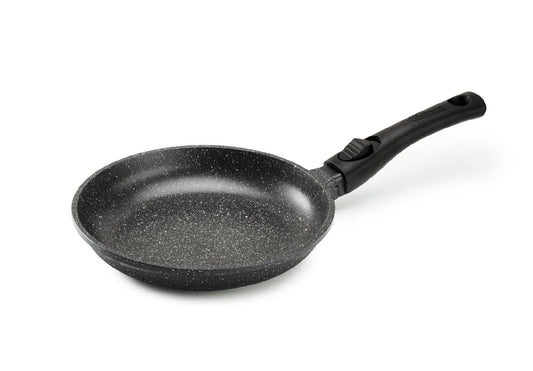 Pradel Excellence PCUI001002 - Premium 24cm aluminum frying pan, non-stick stone finish, removable handle, suitable for all stovetops.