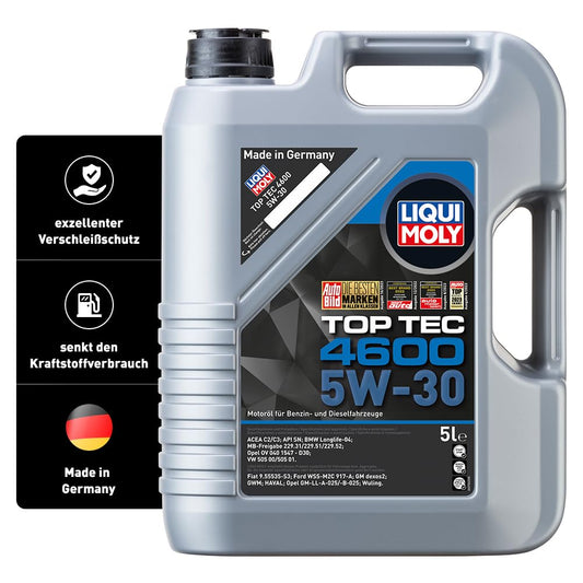 LIQUI MOLY Leichtlauf 10W-40 | 1 L | sintētiskā tehnoloģija dzinēja eļļa | Art.-Nr.: 1317, bezkrāsaina