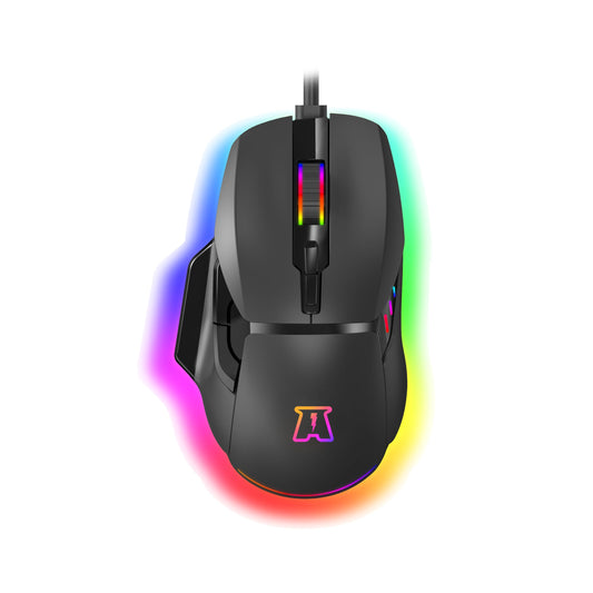 AKUMA spēļu pele Otaku M05 12800 DPI RGB PROGRAMMABLE Melna