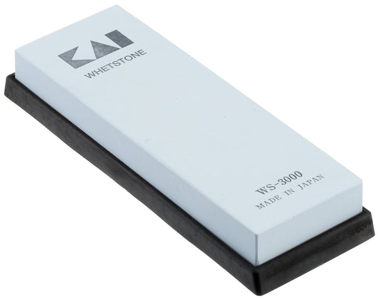 KAI Schleifstein, graudainība: 3000 - Japāņu nažu asināšanas pulēšanas akmens - akmens asināšanas akmens nažiem Whetstone izmērs: 18,5 x 6,4 x 2 cm