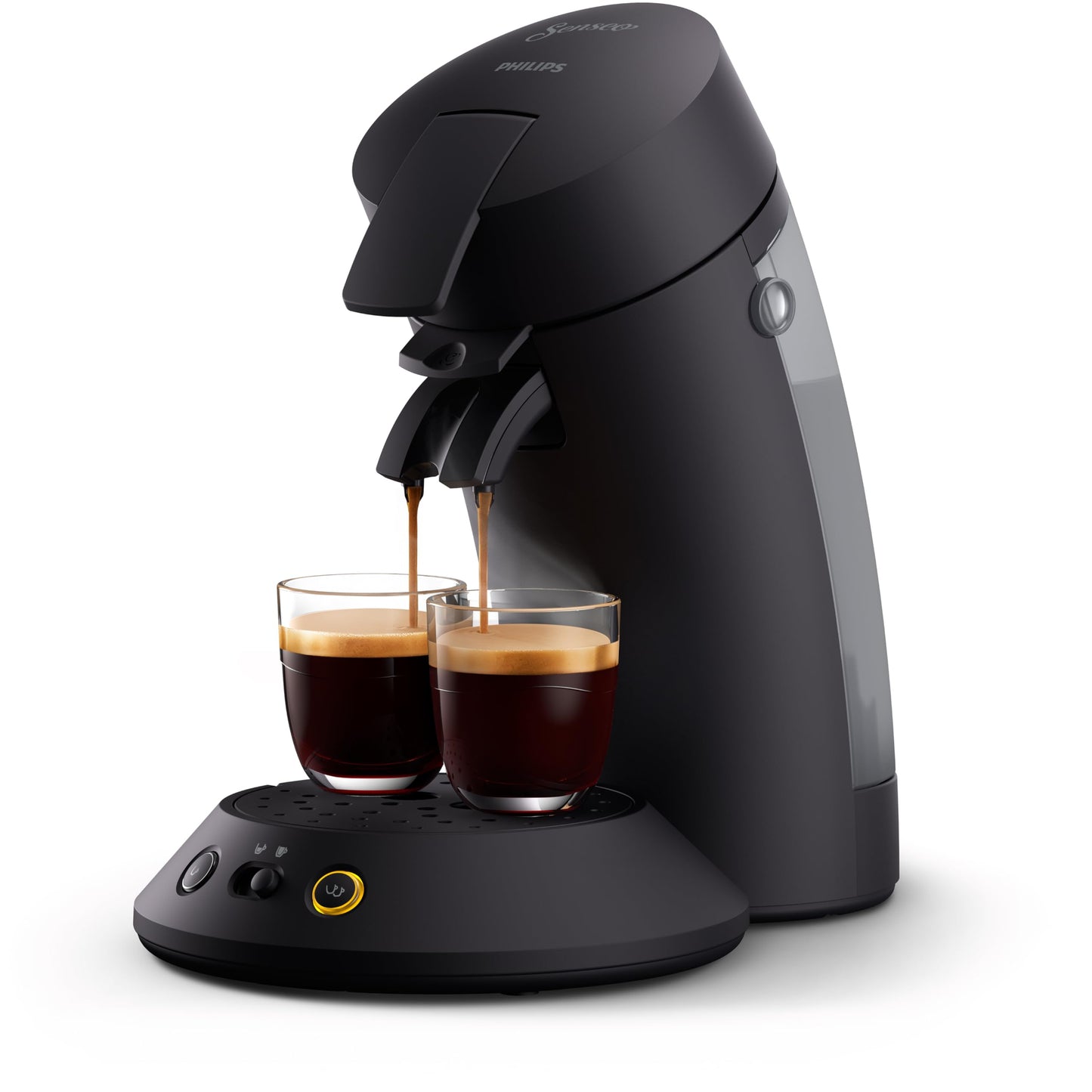 Kafijas kapsulu automāts PHILIPS Senseo Original Plus, melns, 2 īpašie dzērieni