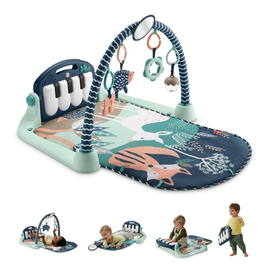 Fisher-Price Kick un Play klavieres baby gym, Navy Fawn