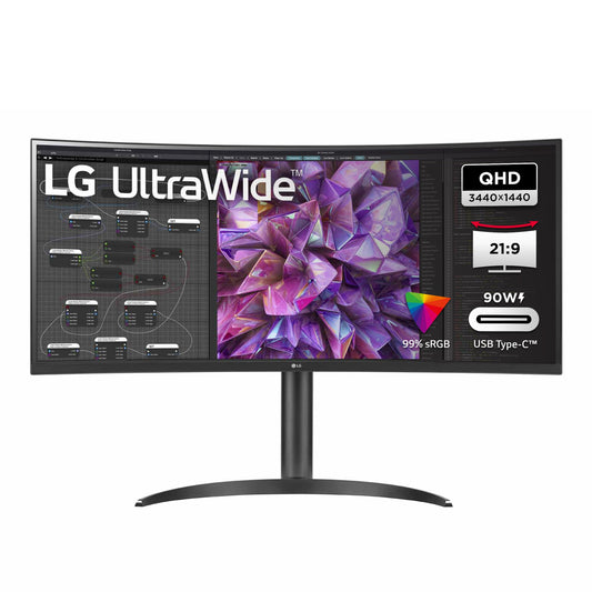 LG 34WQ75X-B - 34" UltraWide IPS Monitor, 21:9 Aspect Ratio, Anti-Glare, LED Backlight, Black Finish
