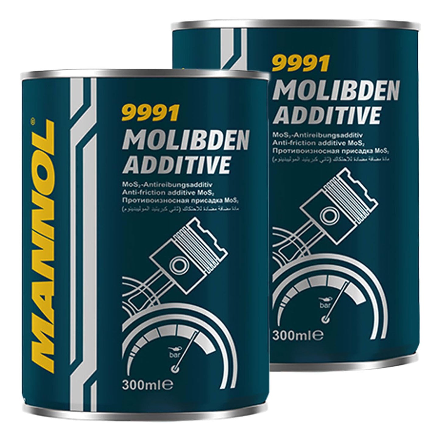 Pretberzes piedeva MoS2 MANNOL 9091, 2 x 300 ml