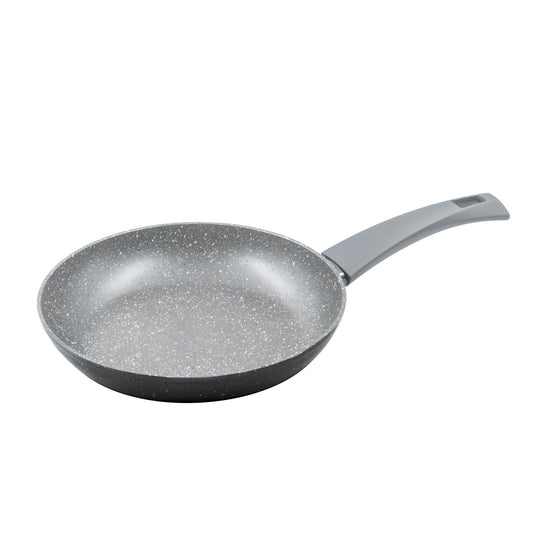 Zanetti DURAPIETRA frying pan - suitable for all stove types, stable base, thick coating, soft handle, 18 cm diameter