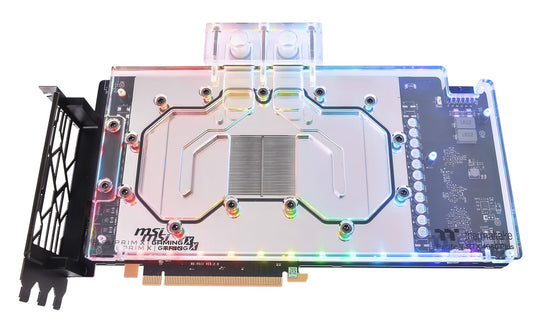 Pacific V-RTX 4080 Plus ūdensbloks - Custom cooling solution for MSI RTX 4080 Gaming X Trio and SUPRIM X graphics cards.