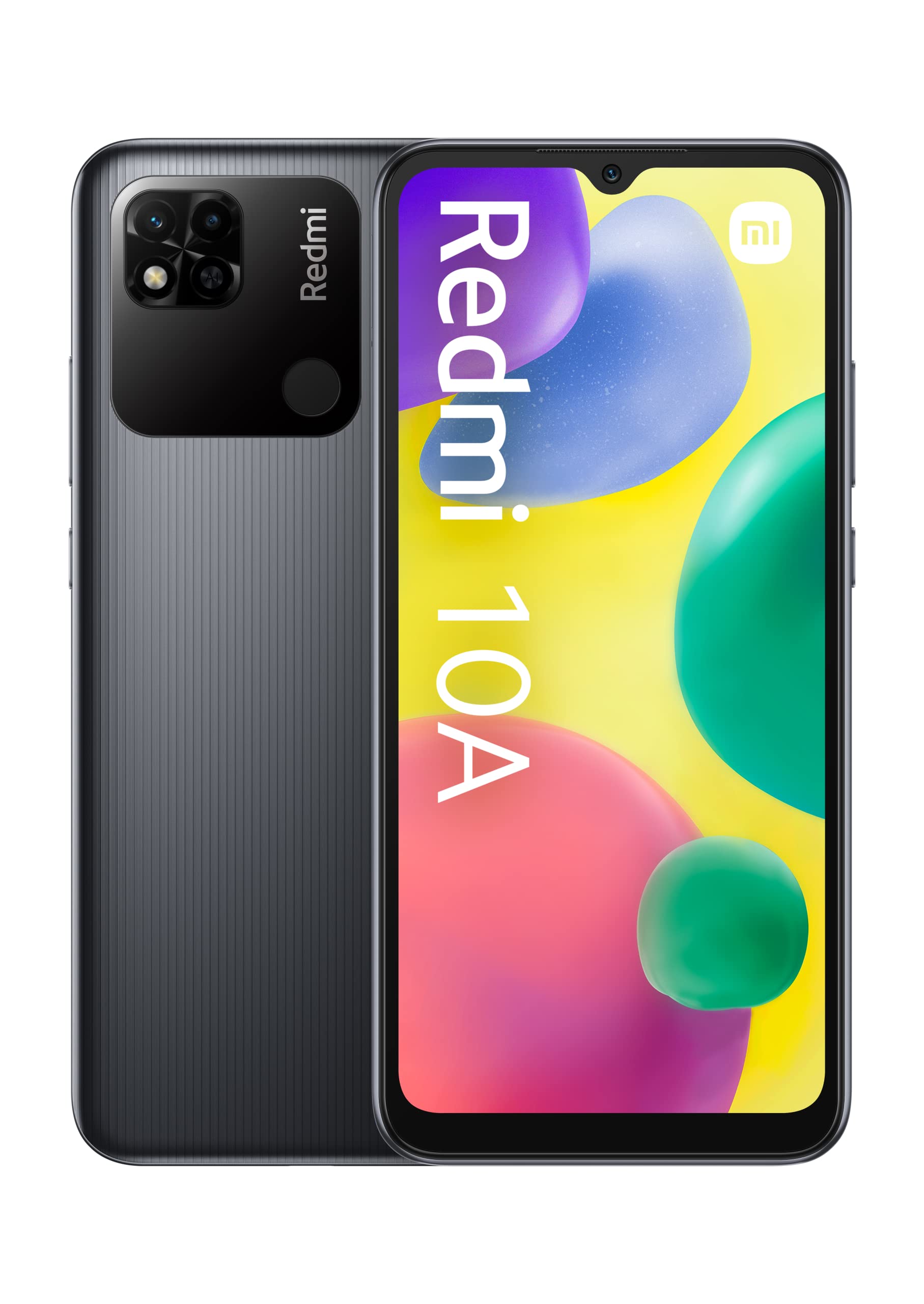 Xiaomi Redmi 10A - Dual SIM, 32GB storage, 2GB RAM, Grafīta pelēks color, sleek design, powerful performance.