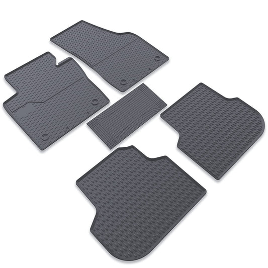 FM-2401 - Gumijas paklāji, paklāju komplekts, Octavia II (1Z) 2008-2013 Pelēks