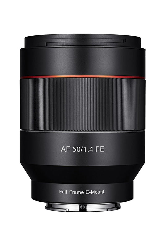 Samyang 50/1,4 objektīvs DSLR automātiskā fokusēšana Sony E pilna formāta fotoobjektīvs ar gaismas stiprumu F1.4, portretu objektīvs NiftyFifty objektīvs melns