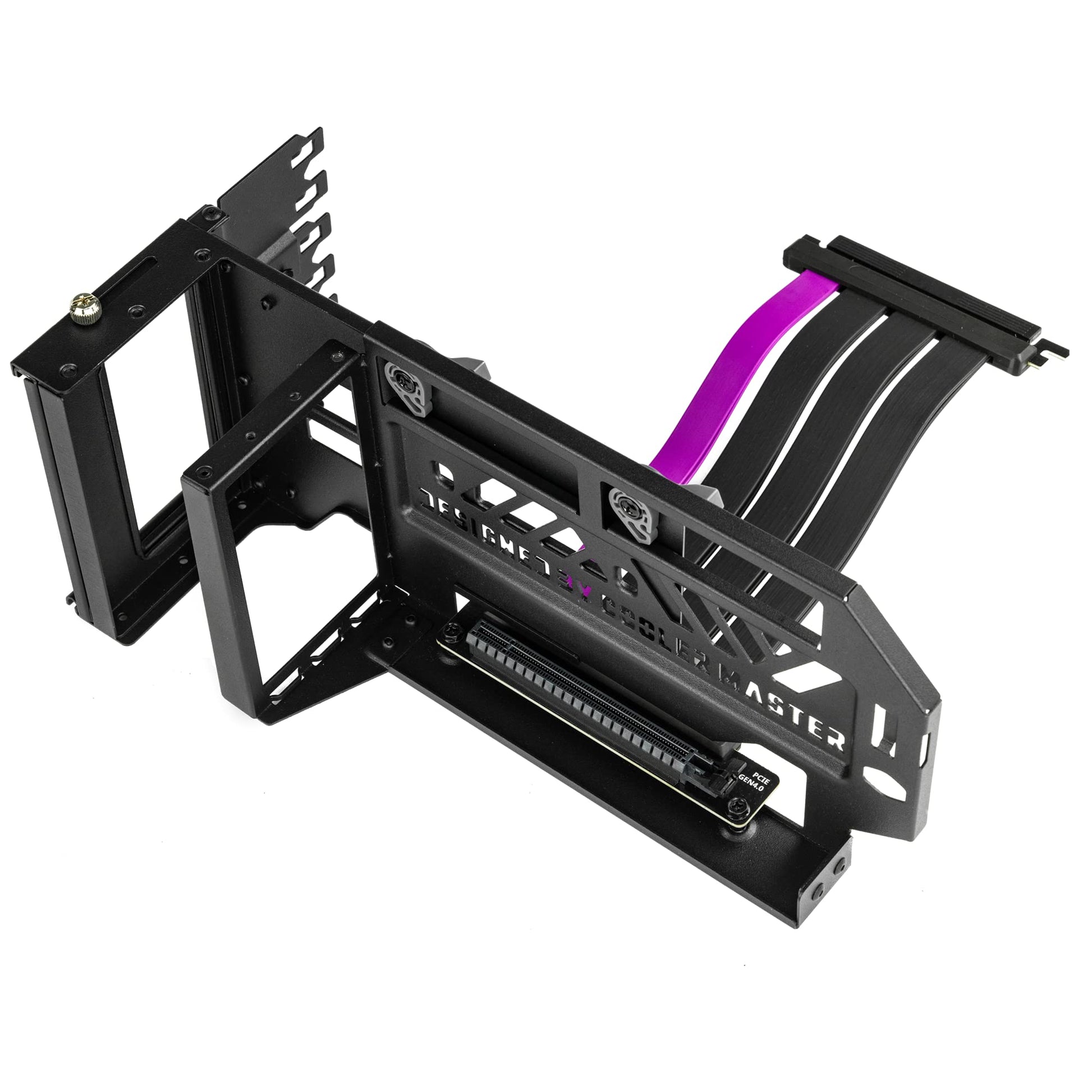 Cooler Master MasterAccessory GPU Holder V3 - Black, high-quality PCI-E 4.0 riser cable, adjustable for E-ATX|ATX|Micro-ATX cases.