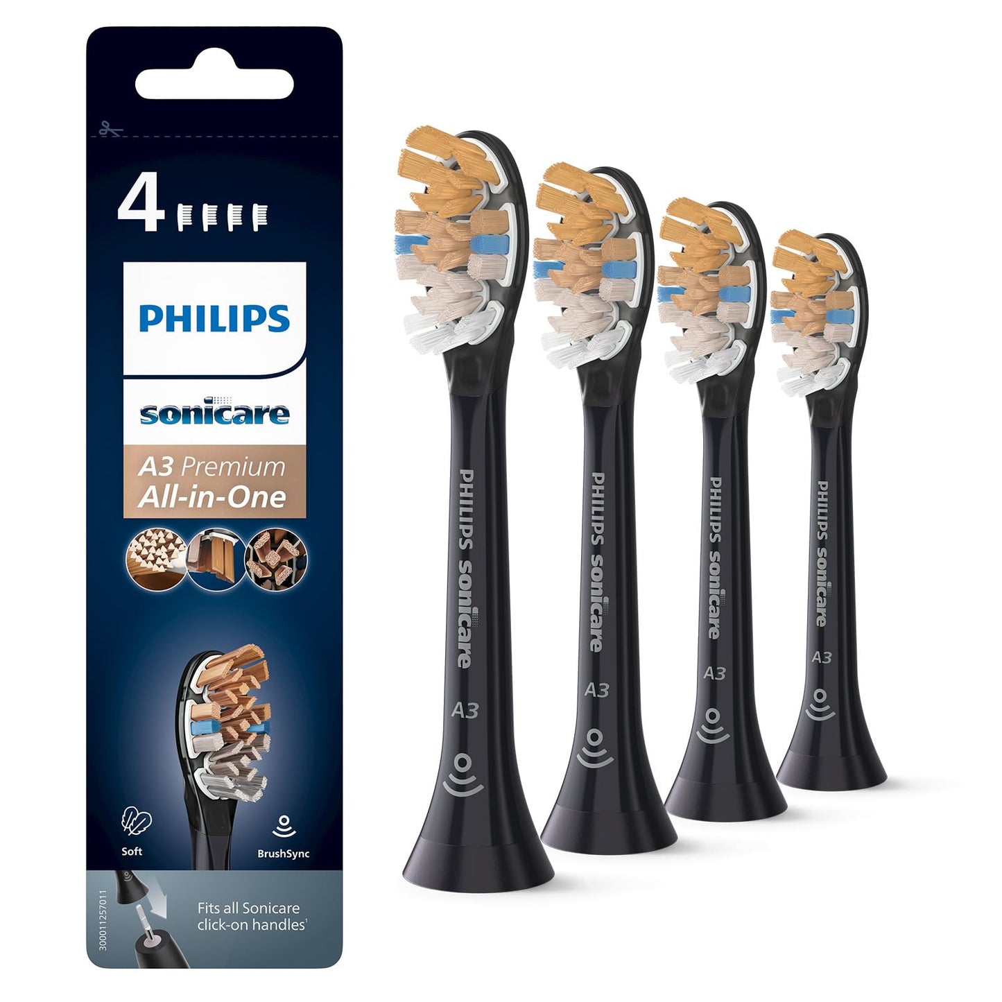 Philips Sonicare A3 Premium All-in-One Rezerves Suku Galviņa (Vecais Produkts)