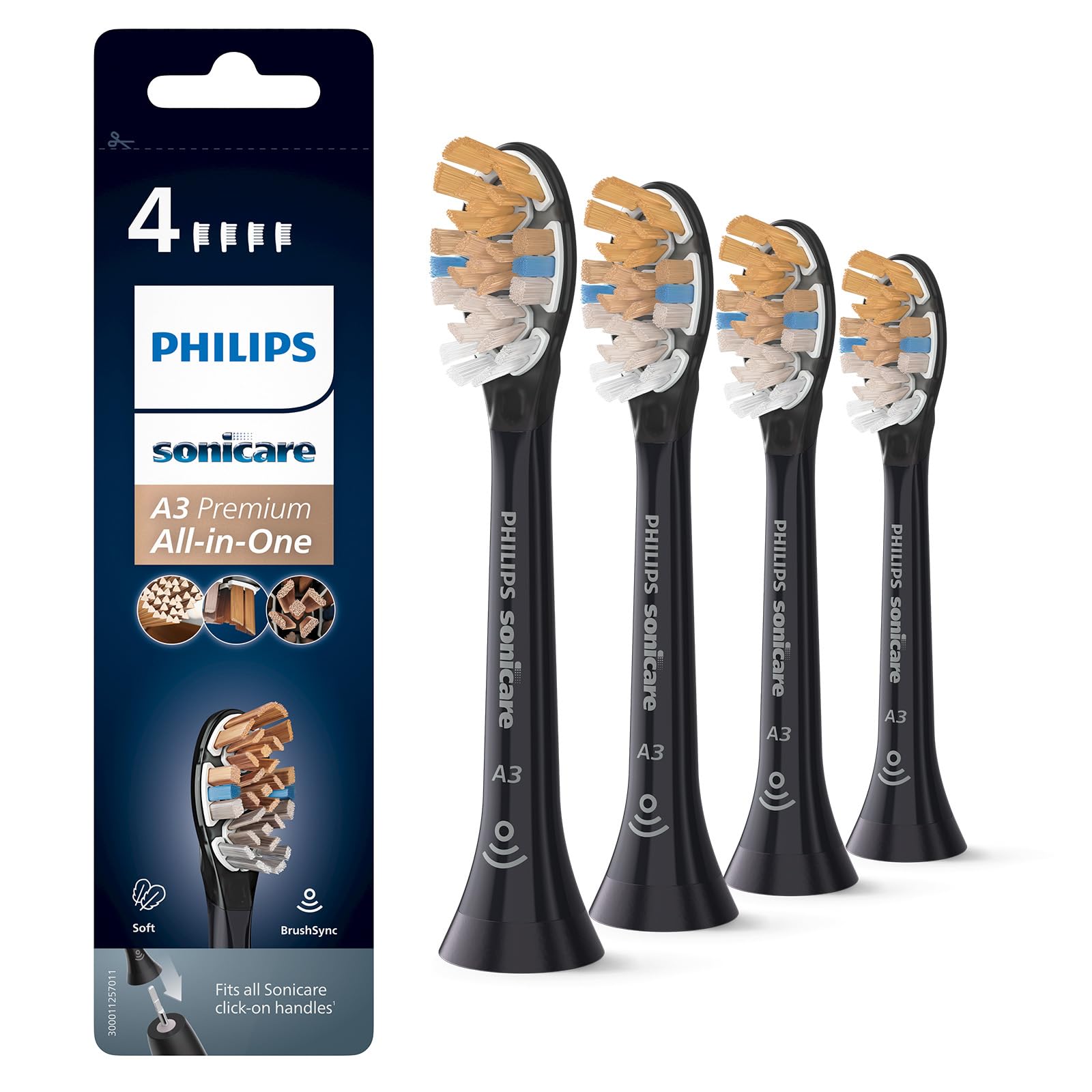 Philips Sonicare A3 Premium All-in-One Rezerves Suku Galviņa (Vecais Produkts)