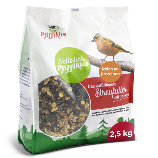 Dabīgs Pfiffikus barības maisījums ar insektiem, 2,5 KG, savvaļas putniem