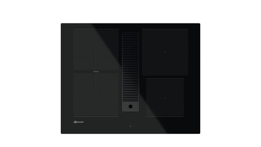 Bauknecht BVH 2065B F KIT indukcijas plīts virsma ar integrētu nosūcēju / 65 cm / pastiprinātāja funkcija / bērnu aizsardzība / FlexiDuo / atlikušās siltuma rādītājs / plakana dizaina / skārienkontrole