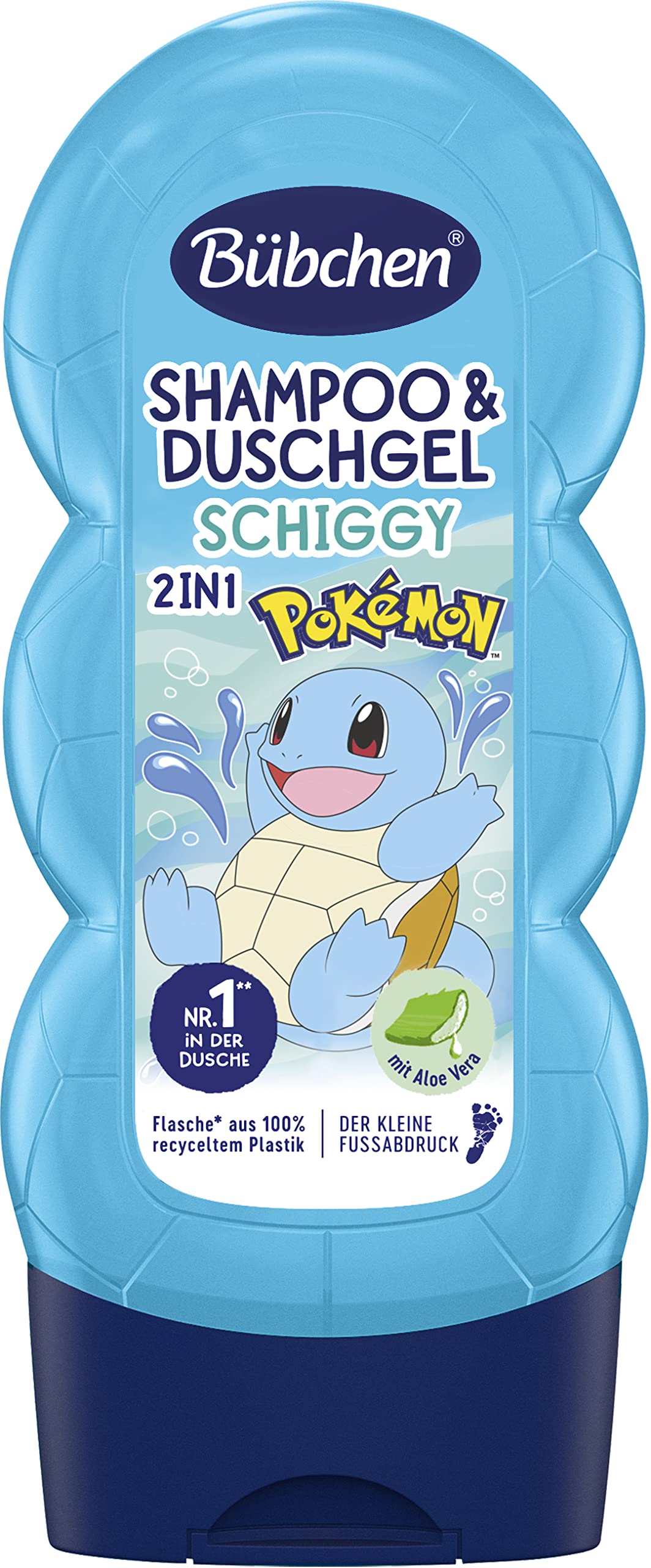 Bübchen šampūns un dušas želeja bērniem, Pokémon Schiggy izdevums, 230 ml
