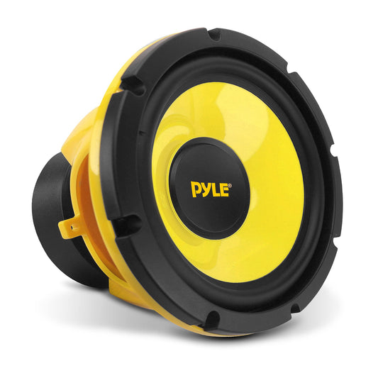 Pyle Profi auto vidējā basu skaļruņu sistēma 8" – 400 W 4 Ohm poli vūfers ar 40oz magnētu, 50Hz-5KHz frekvence, 3,58” iebūves dziļums – skaidrs skaņas kvalitāte auto skaņu sistēmai