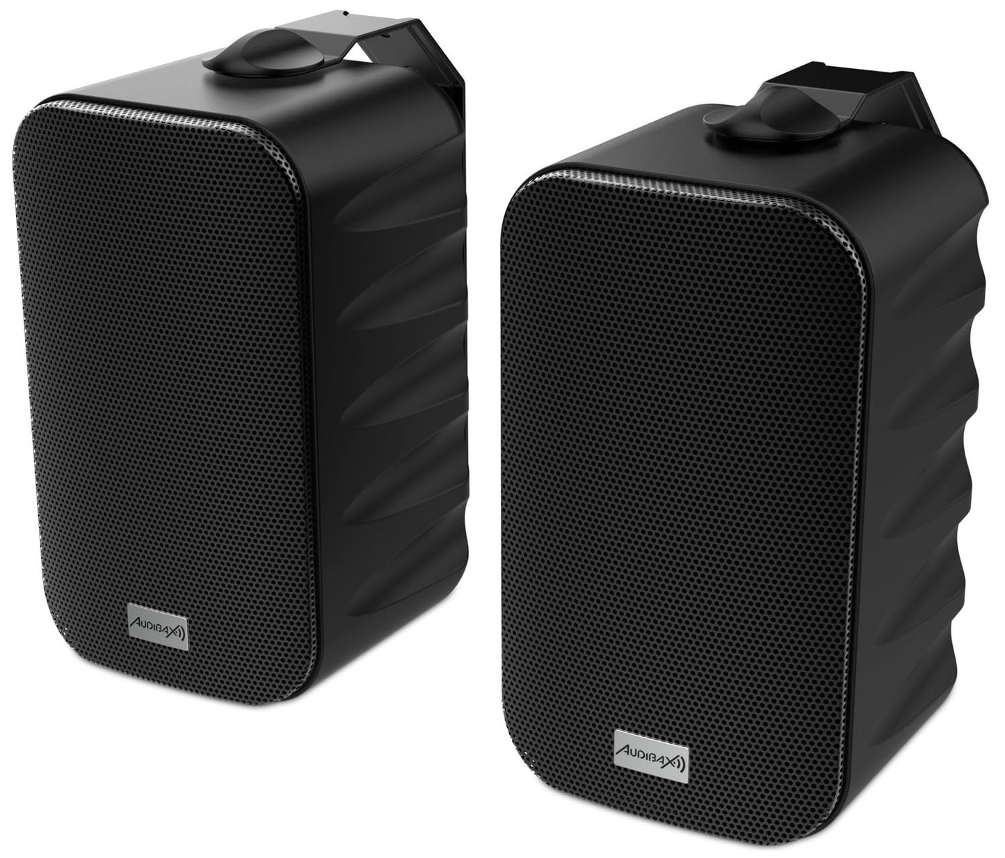 Audibax Delta 52 BT Black Bluetooth skaļrunis, augstas veiktspējas aktīvais skaļrunis sienai, Bluetooth saderīgs, augsts frekvenču diapazons (80 Hz - 20 kHz), apkārtējais skaņas efekts.