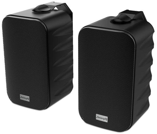 Audibax Delta 52 BT Black Bluetooth skaļrunis, augstas veiktspējas aktīvais skaļrunis sienai, Bluetooth saderīgs, augsts frekvenču diapazons (80 Hz - 20 kHz), apkārtējais skaņas efekts.