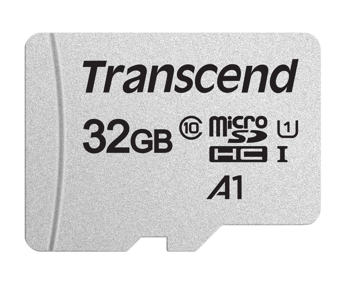 Transcend augstas ātruma 32GB micro SDXC/SDHC atmiņas karte (viedtālruņiem utt. un digitālajām kamerām) / Class 10, UHS-I, A1 – TS32GUSD300S