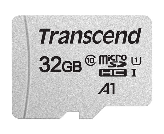Transcend augstas ātruma 32GB micro SDXC/SDHC atmiņas karte (viedtālruņiem utt. un digitālajām kamerām) / Class 10, UHS-I, A1 – TS32GUSD300S