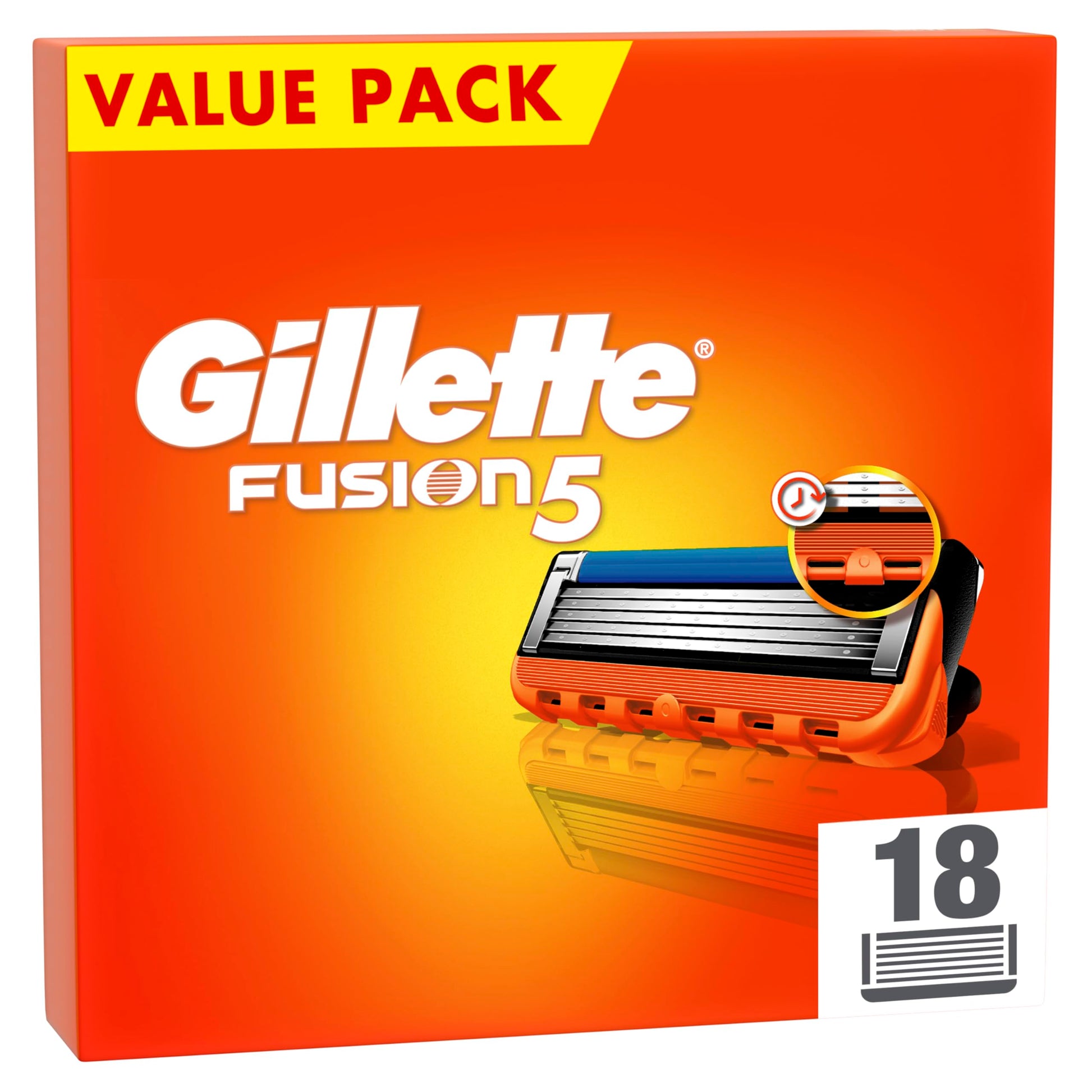 Gillette skuveklis, 18 rezerves asmeņi - vecā versija
