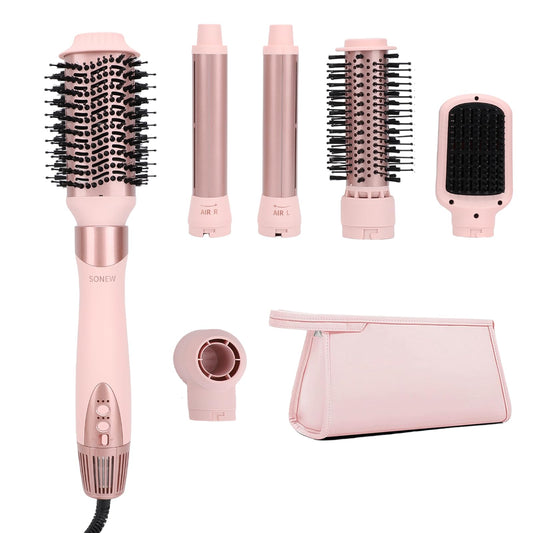 6-In-1 Hairstyler un Airstyler ar joniem un Coanda efekta lokšķēri