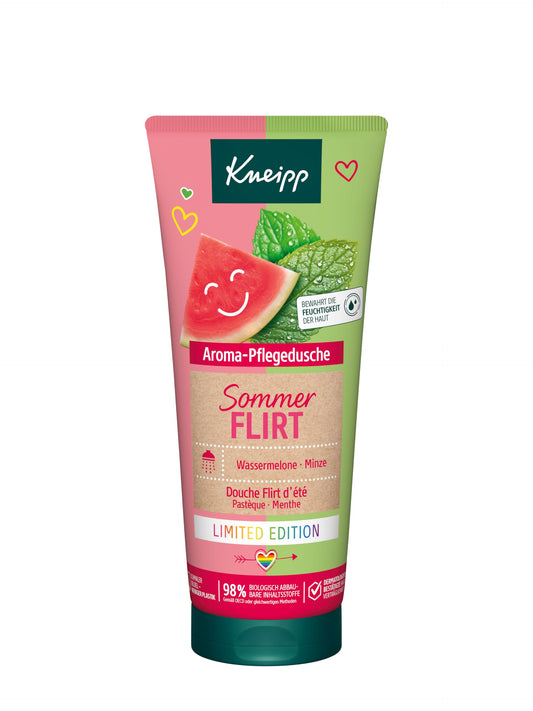 Dušas želeja Kneipp Aroma-Pflegedusche Sommerflirt, ierobežotā tirāža, arbūzs un piparmētra, 200 ml
