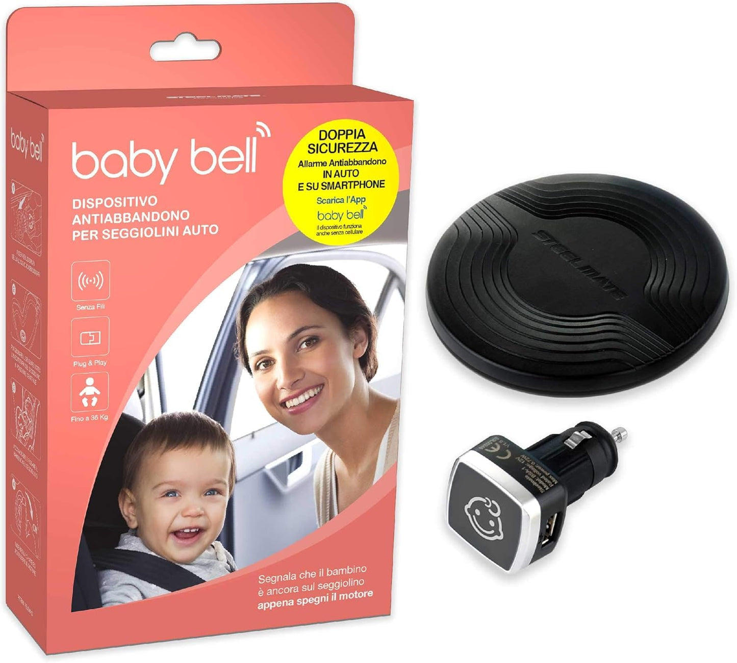 Baby Bell Basis Steelmate bērnu auto signalizācija