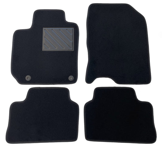 Paklājiņi Hyundai Kona no 2017. gada, neslīdoši, pastiprināts papēža spilventiņš no gumijas, stiprinājuma pogas