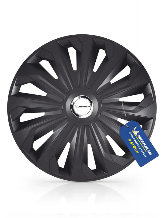 Riteņuzlikas Michelin MX-FB 15 collu universālas, 4 gab. komplekts, ABS plastmasa, melnas