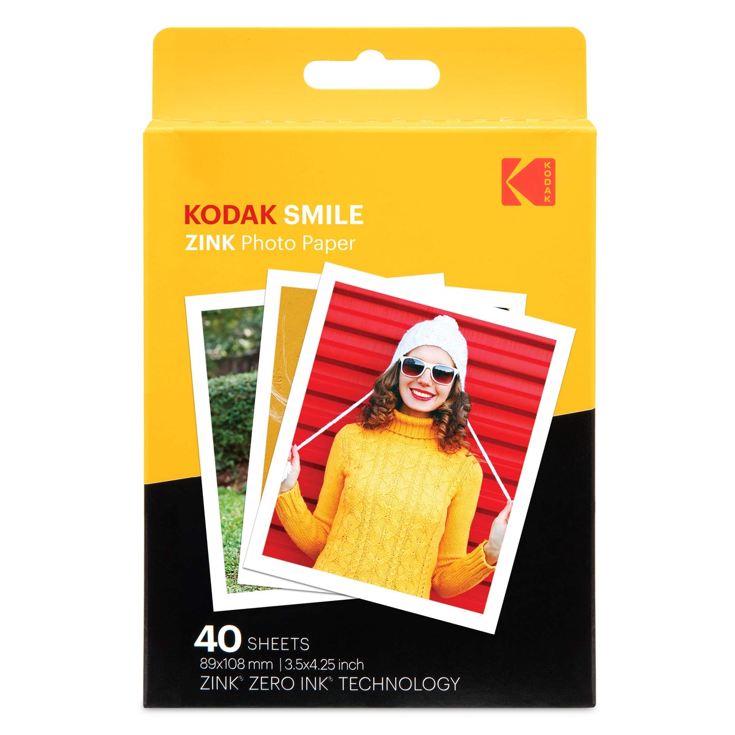 Fujifilm Instax Mini instant filma, 2X 10 lapas (20 lapas), balta un mini rāmis WW1 varavīksne, krāsaina  
10. KODAK RODZL3X440 Fotopapier 89 x 108mm 40 St. Reißfest, 40 Pack