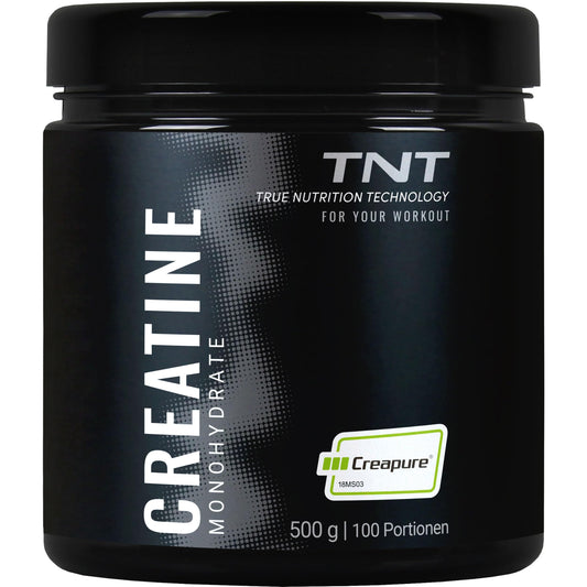 TNT kreatīns monohidrāts - 500 g - tīrs Creapure® - zīmola izejviela