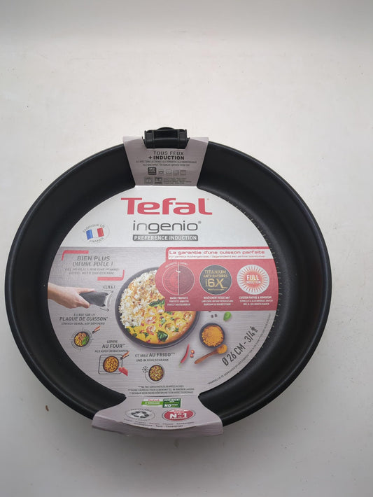 Tefal Ingenio Preference 26 cm cepamā panna - nerūsējošais tērauds, nelipīgs pārklājums, indukcija, vietu taupoša.