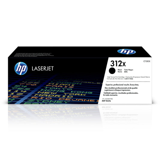 HP 312X Toneris - Liela ietilpība, oriģinālais, saderīgs ar HP Color Laserjet Pro MFP M476, XL iepakojums