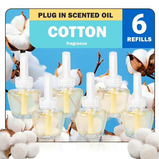 SCENTORINI aromāta eļļas flakona uzpilde, Cotton, 6 x 19 ML