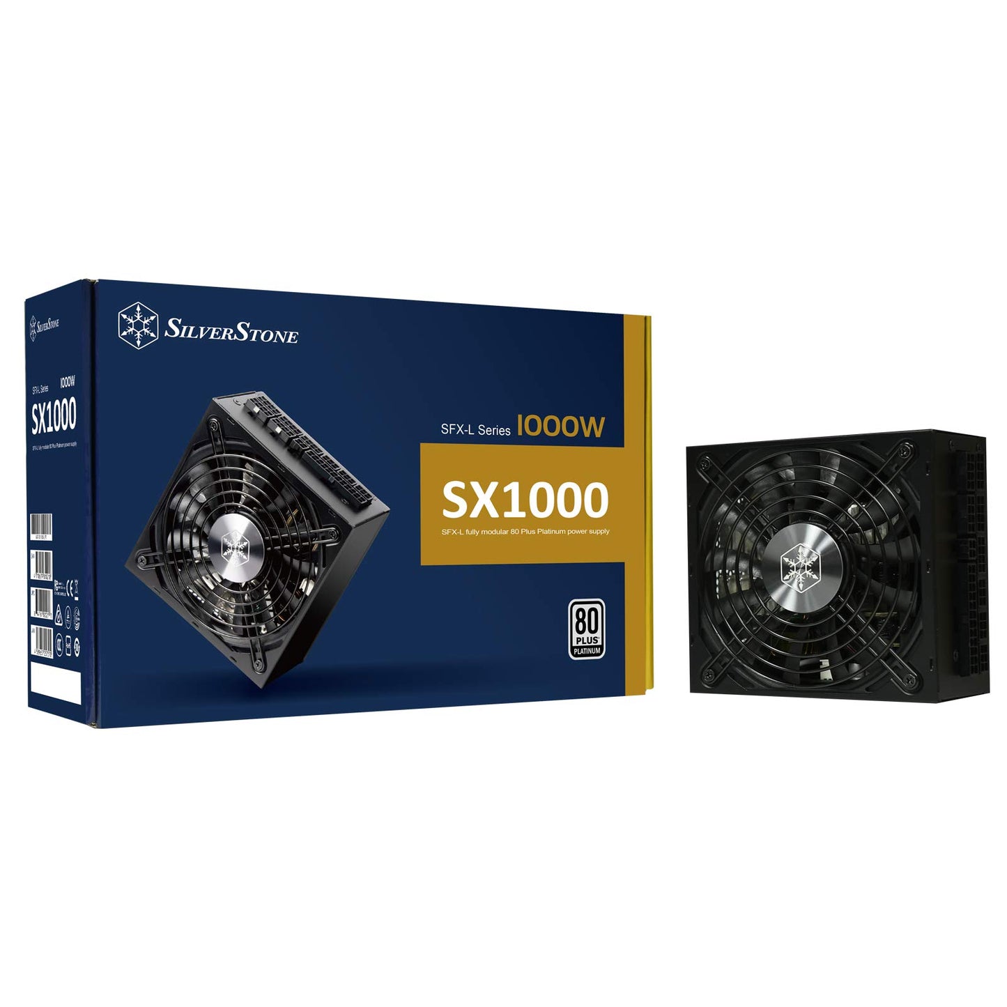 Silverstone SX1000 Platinum - 1000W SFX-L fully modular 80-Plus Platinum power supply, SST-SX1000-LPT V1.1