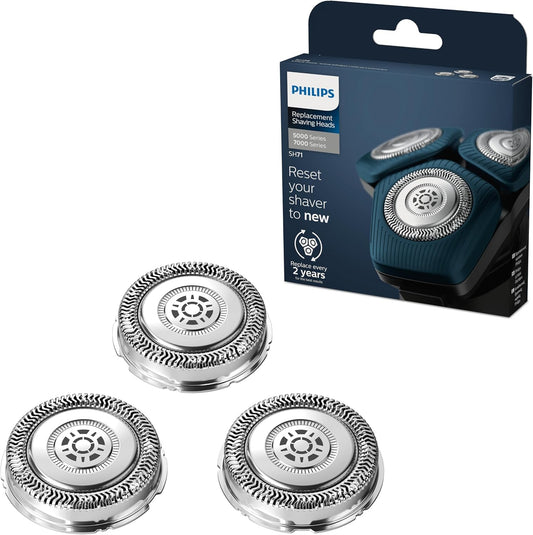 Philips rezerves skuvekļa galva elektriskajiem skuvekļiem Series 7000 & 5000 (modelis SH71/50), nerūsējošais tērauds