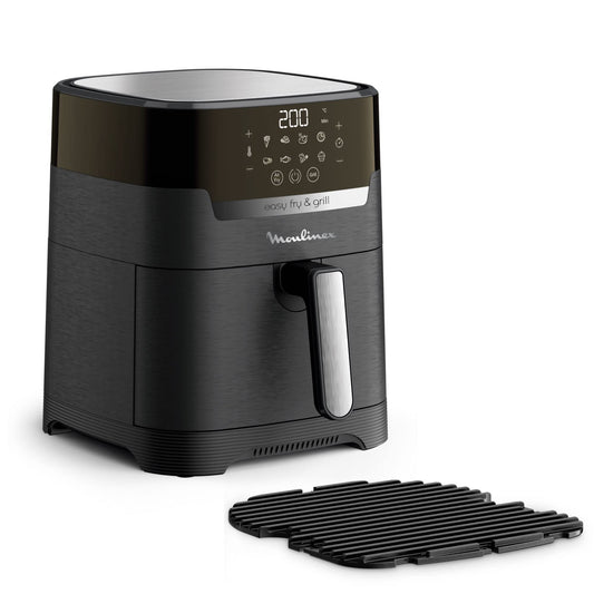 Moulinex Easy Fry & Grill Digital - 2-in-1 air fryer and grill, 4.2L capacity, 8 programs, adjustable temperature, timer, black