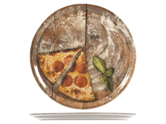 Saturnia 33073 šķēļu iepakojums - 6 picu šķīvji, porcelāns, 33 cm, daudzkrāsains, ideāli piemēroti svinībām.