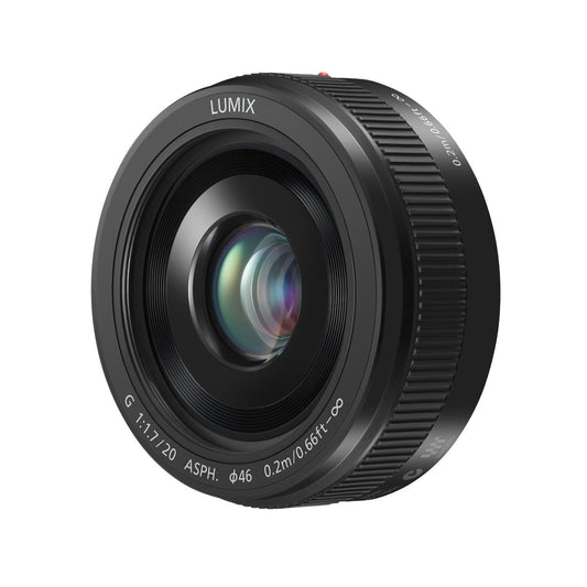 Panasonic LUMIX G II objektīvs, 20 mm, F1.7 ASPH, BEZSPIEGU Micro Four Thirds, H-H020AK (ASV melns)