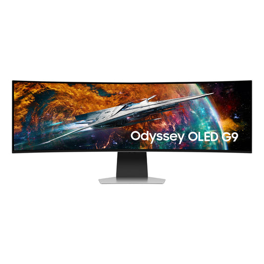 Samsung Odyssey OLED G9 - 49" curved gaming monitor, QD-OLED, 240Hz, 0.03ms response, AI enhancement, includes remote.