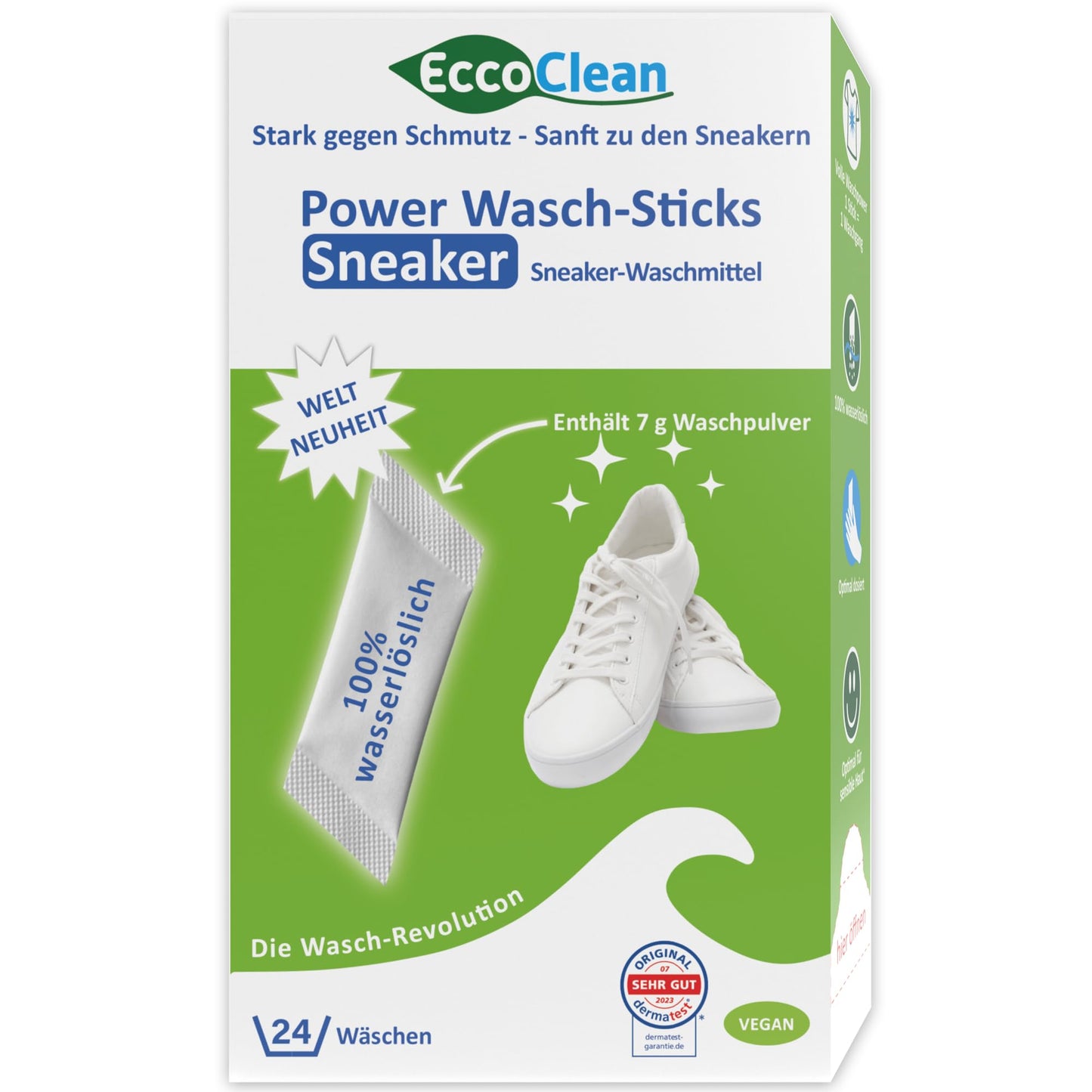 Power Wasch-Sticks Sneaker, Sneaker mazgāšanas līdzeklis, ūdenī šķīstoši mazgāšanas stiki