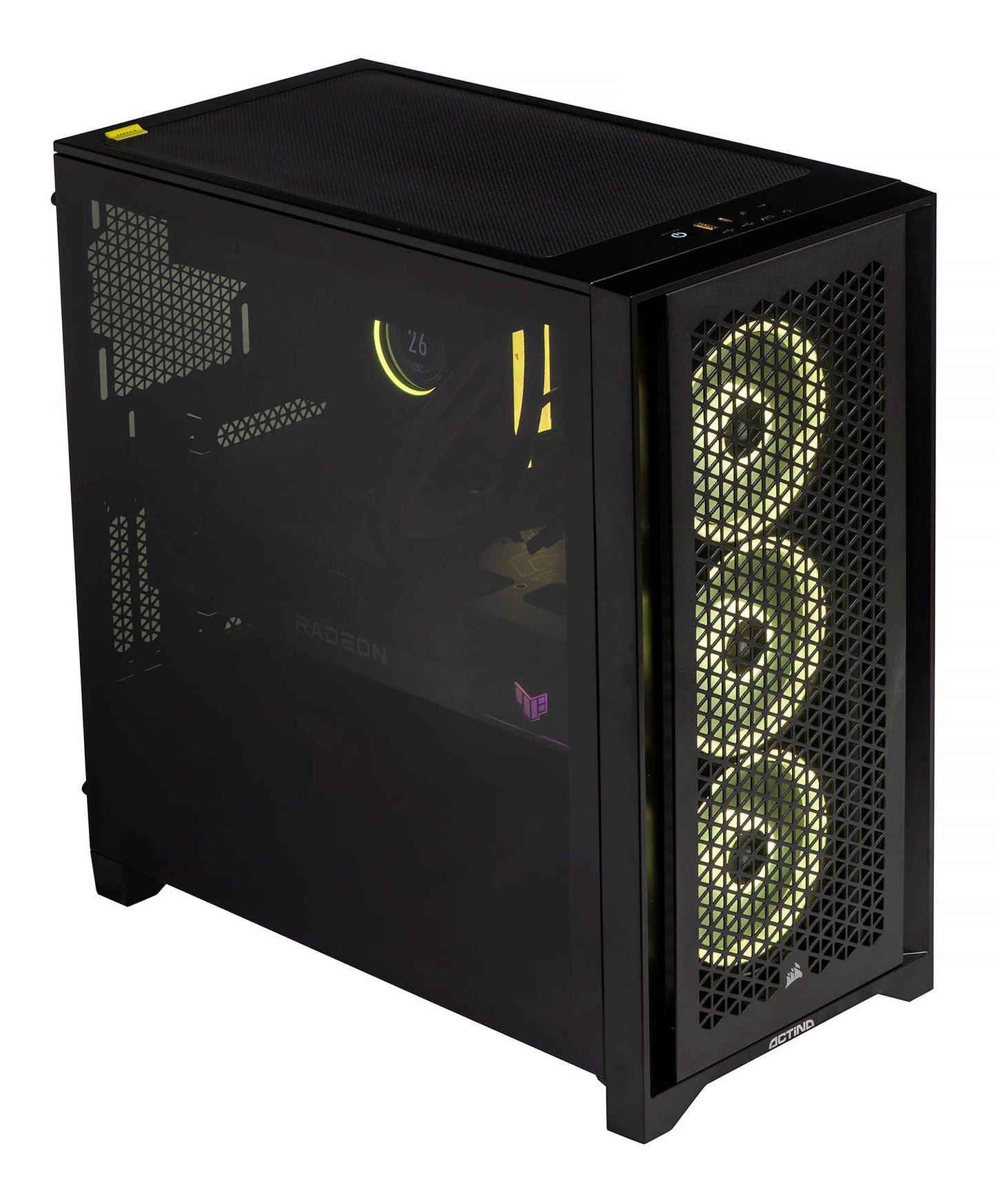 ACTINA iCUE 7800X3D - 32GB DDR5, 2TB SSD, RX 7900 XTX, 650W, Windows 11 Pro gaming desktop.