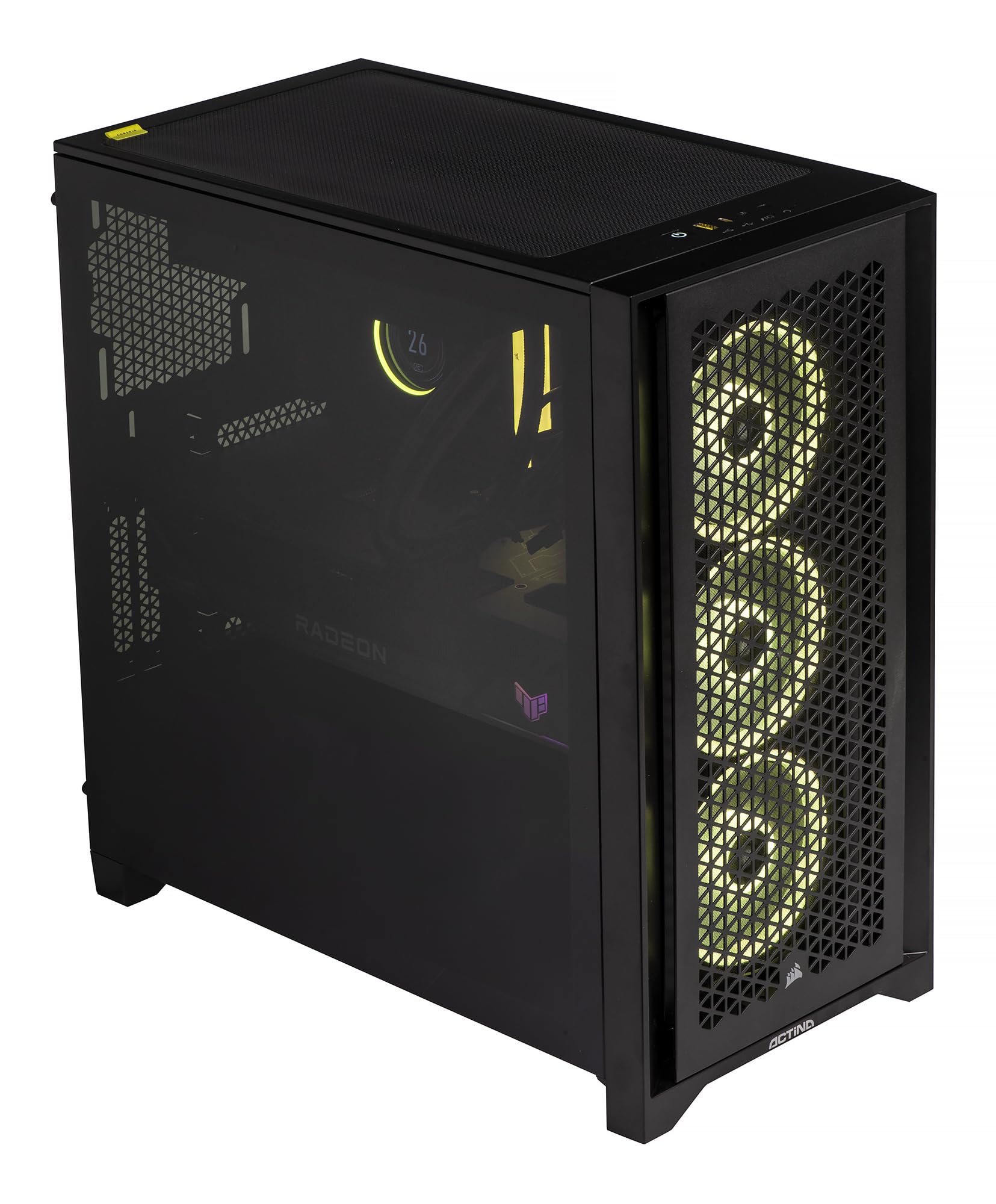 ACTINA iCUE 7800X3D - 32GB DDR5, 2TB SSD, RX 7900 XTX, 650W, Windows 11 Pro gaming desktop.