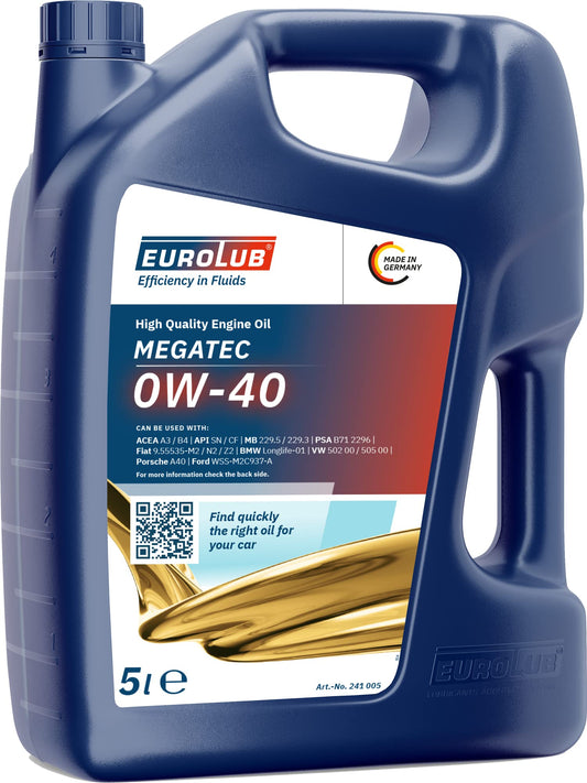 EUROLUB MEGATEC SAE 0W-40, 5 litri