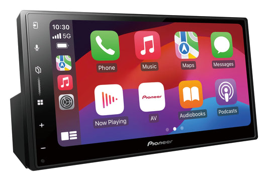6. Pioneer SPH-DA77DAB - 2DIN mediacentrs, kapacitatīvs 6,8" skārienpanelis, ar Wi-Fi, Bluetooth, Apple CarPlay, Android Auto un DAB+, 13 joslu grafiskais ekvalaizers